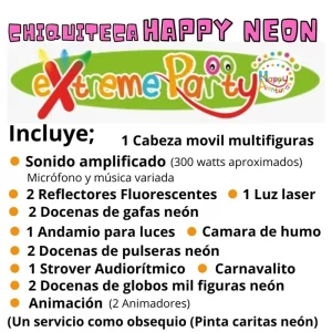 Chiquiteca Infantil Neón