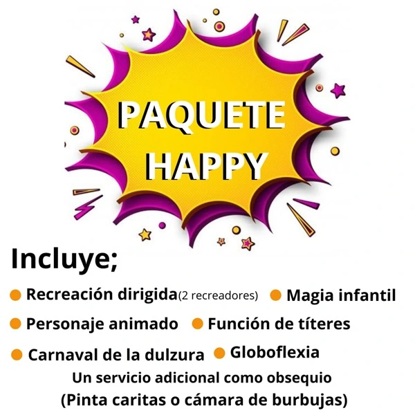 Recreacionistas Paquete Happy